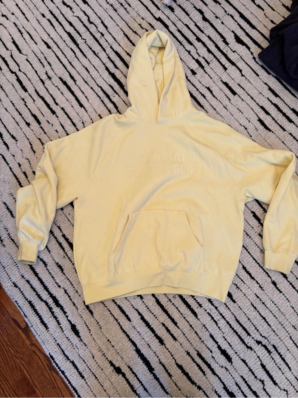 Fear of God Essentials Pale Yellow Hoodie